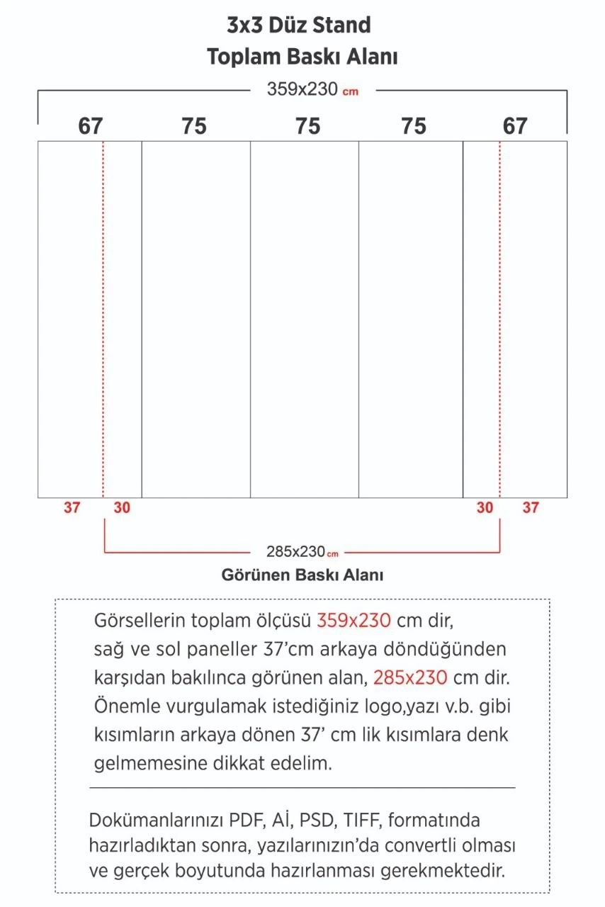 ÖRÜMCEK STAND 3x3  DÜZ