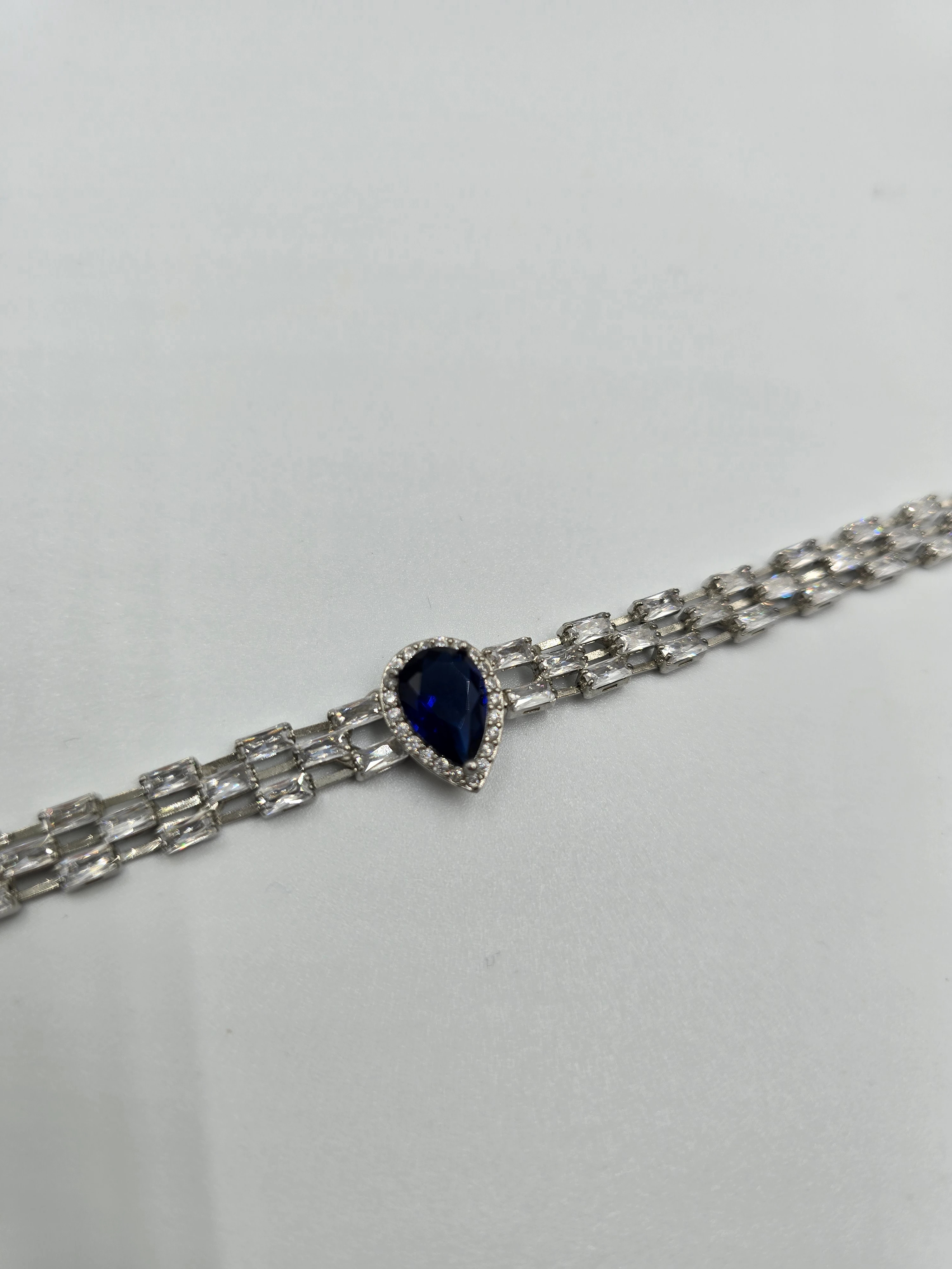 Damla Mavi Zirkon Taş Bileklik