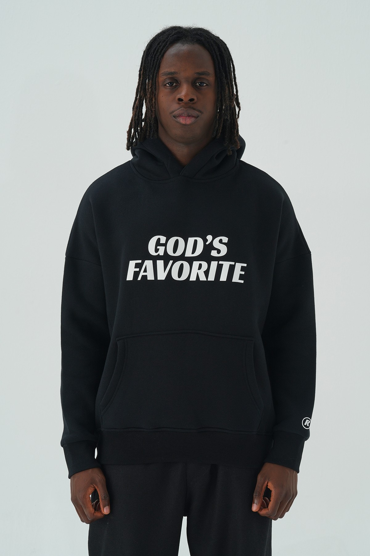GOD'S FAVORITE UNISEX HOODIE - Siyah