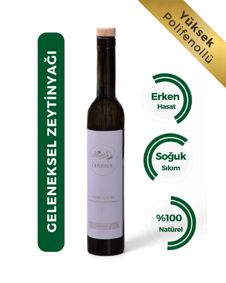 Olivierde Erken Hasat Soğuk Sıkım Geleneksel Zeytinyağı (500 ml) - Smyrna Özel Seri