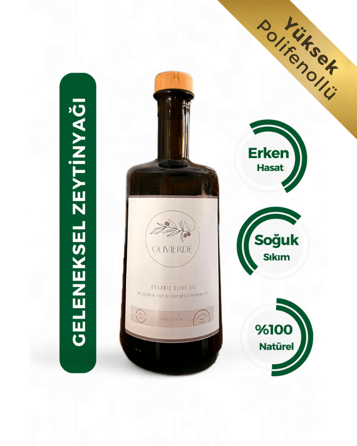 Olivierde Erken Hasat Soğuk Sıkım Geleneksel Zeytinyağı (500 ml) - Philadelphia Özel Seri