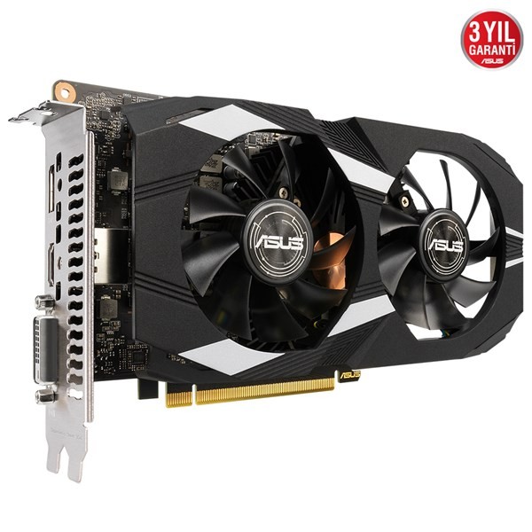 ASUS GEFORCE GTX 1650 DUAL-GTX1650-O4GD6-P-EVO 4GB GDDR6   OC DVI HDMI DP EKRAN KARTI