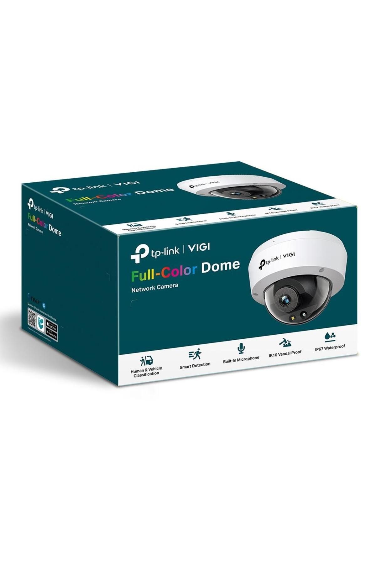 VIGI C240 4mm 4MP Full-Color Dome IP Kamera (1/3",30fps,FHD,H265+)