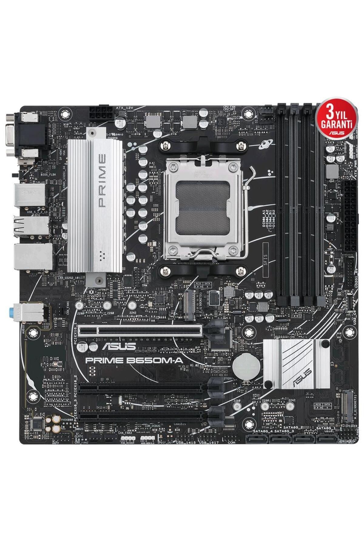 Asus Prime B650M A Iı Csm Ddr5 Hdmı-Dp Pcıe 5.0 Am5 Matx Kurumsal Anakart