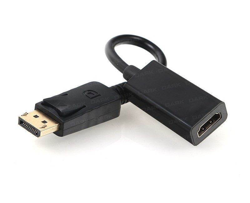 Dark DisplayPort to HDMI Dişi Çevirici