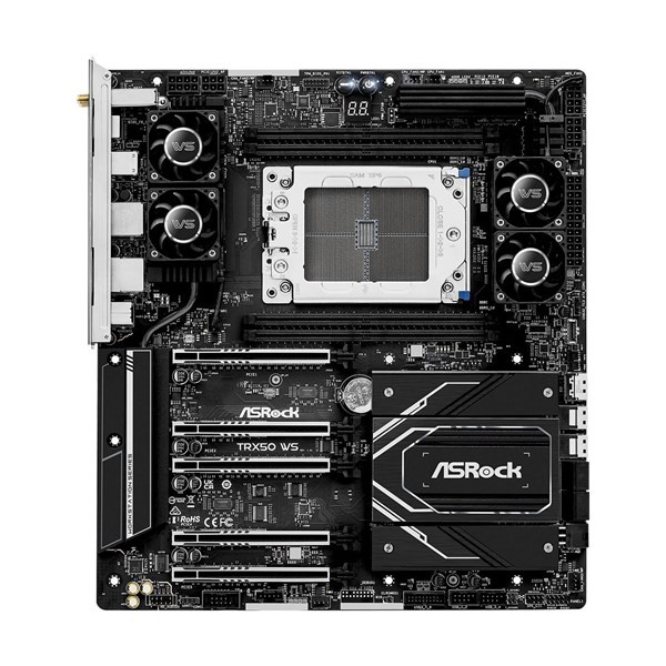 Asrock TRX50 Wıfı-6e Ws Ecc Ddr5 10-Gbe Lan Pcıe 5.0 STR50 Atx Anakart