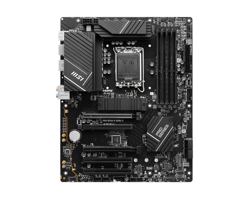 MSI MB PRO B760-P DDR4 II SOKET 1700 DDR4 5333(OC) PCI-E M.2 USB3.2 HDMI DP 1x 2.5G LAN ATX