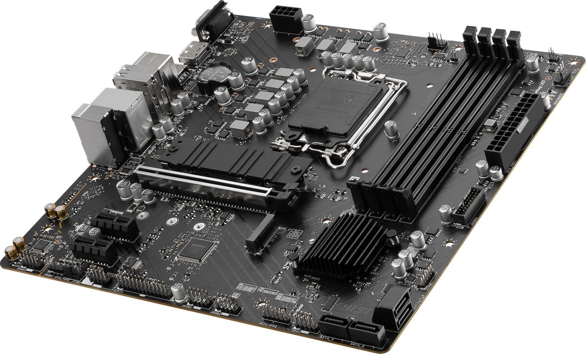MSI PRO B760M-P SOKET 1700 DDR5 6800(OC) PCI-E ,M.2 USB3.2 HDMI,DP,VGA 1x 1G LAN mATX Anakart