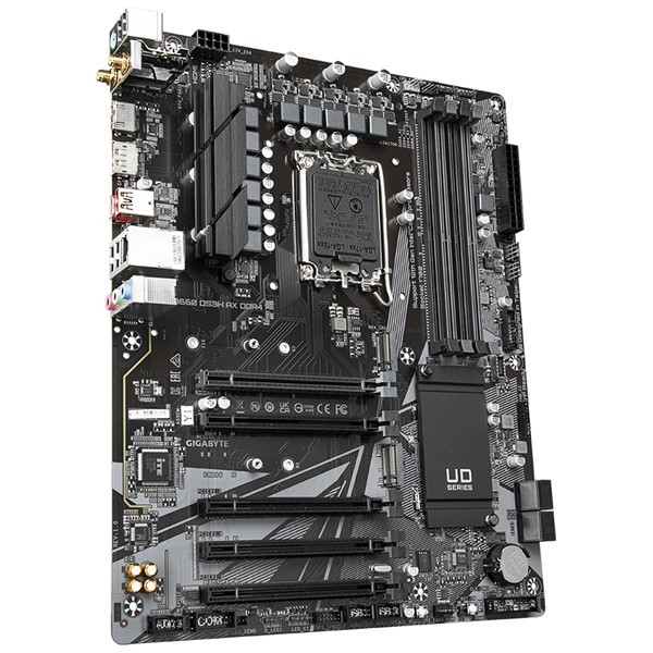GIGABYTE B660 DS3H AX WIFI-6E DDR4 HDMI DP PCIe 16X v4.0 1700p ATX