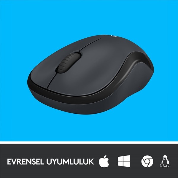 Logitech M220 Sessiz Kompakt Kablosuz Mouse - Siyah