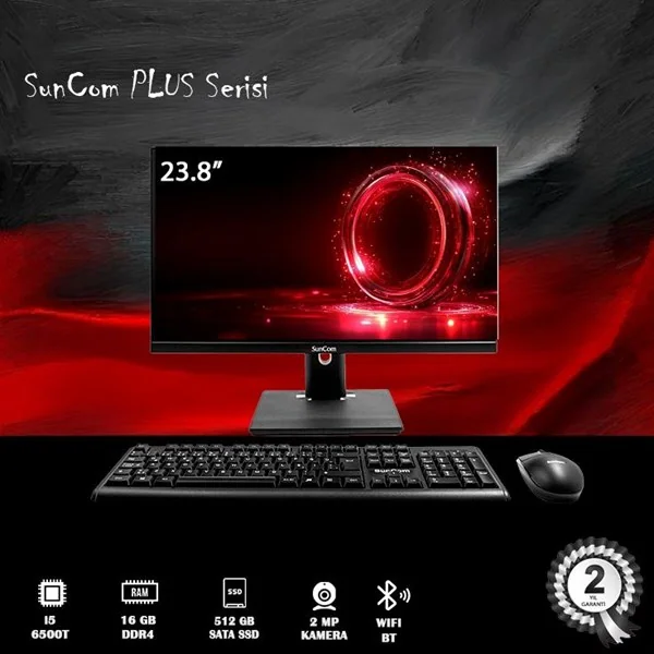 Suncom 23.8" Plus 6G-P02 Core I5 6500T 16GB Ram- 512GB Ssd- O/b Hd Fdos