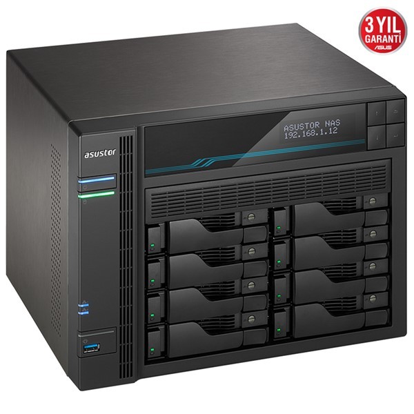 Asustor AS6508T 8 Slot Tower Nas I-2.1GHz Quad 8gb Ddr4 2x10GBE 2x2.5gbe