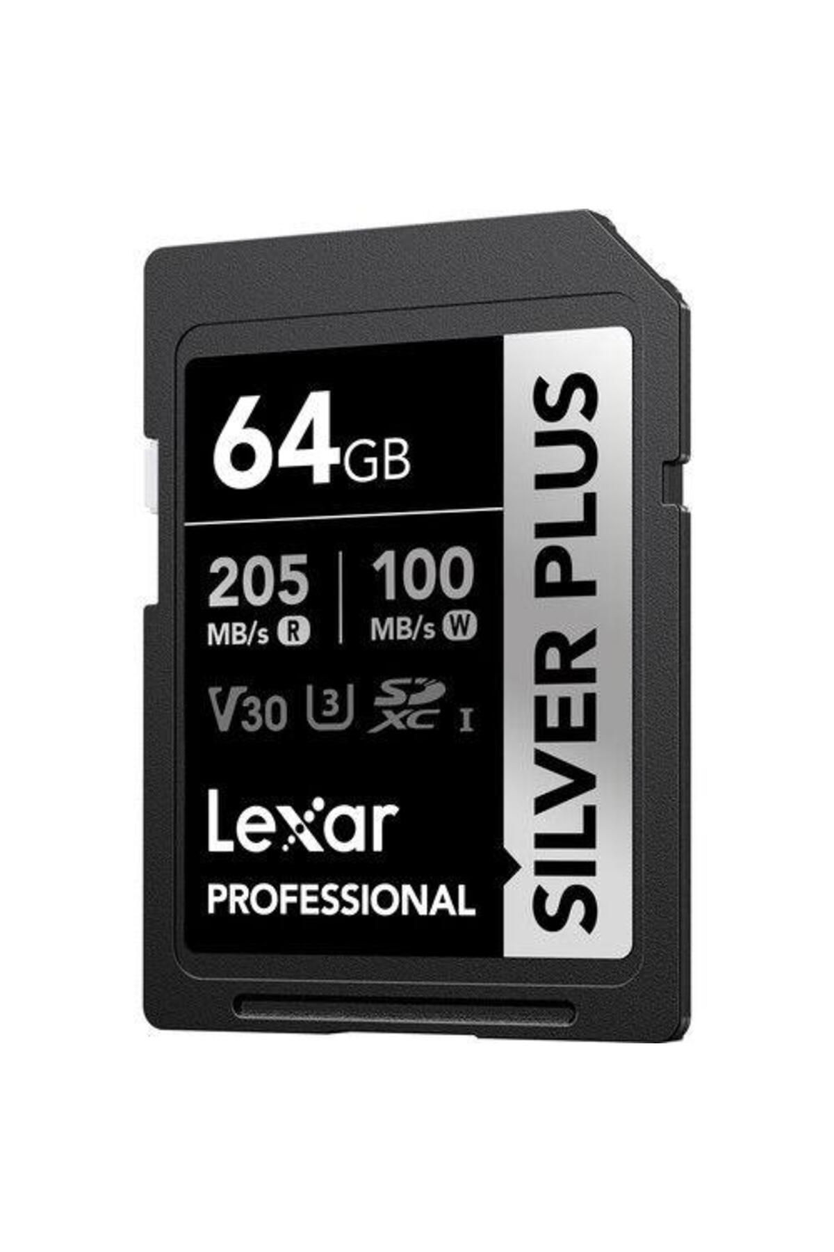 Professional 64gb 205 Mb/s Silver Plus Sdxc Hafıza Kartı