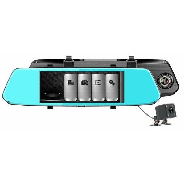 Twogo GO-800F Araç Içi Ayna Tipi Kamera 7" Ekranlı