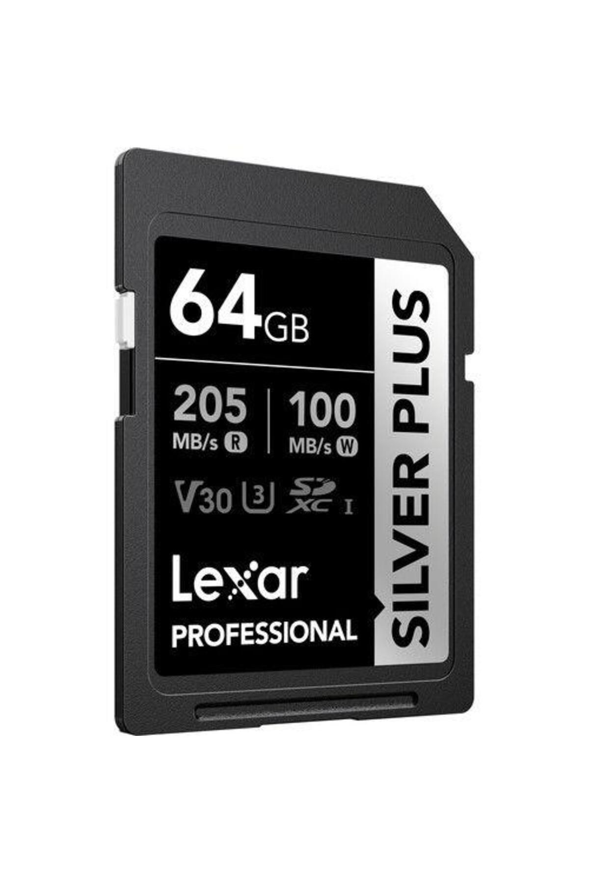 Professional 64gb 205 Mb/s Silver Plus Sdxc Hafıza Kartı