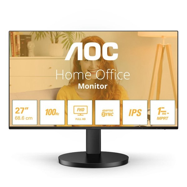 Aoc  27INC 27B3HA2 IPS 1ms 100MHZ 1xvga 1xhdmı Fhd 1920X1080 Hoparlör Vesa Siyah