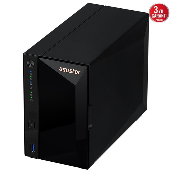 Asustor AS3302T V2 2 Slot Tower Nas 2gb Ddr4 Realtek 1.4 Quad