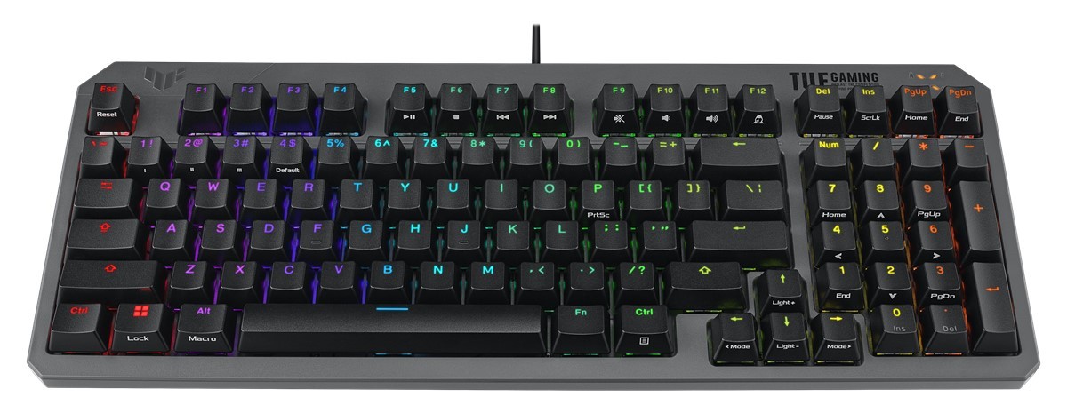 ASUS TUF GAMING K3 RD/TR GEN II TURKCE OYUNCU KLAVYESI BILEK DESTEGI SUYA VE TOZA DAYANIKLI RED SWITCH