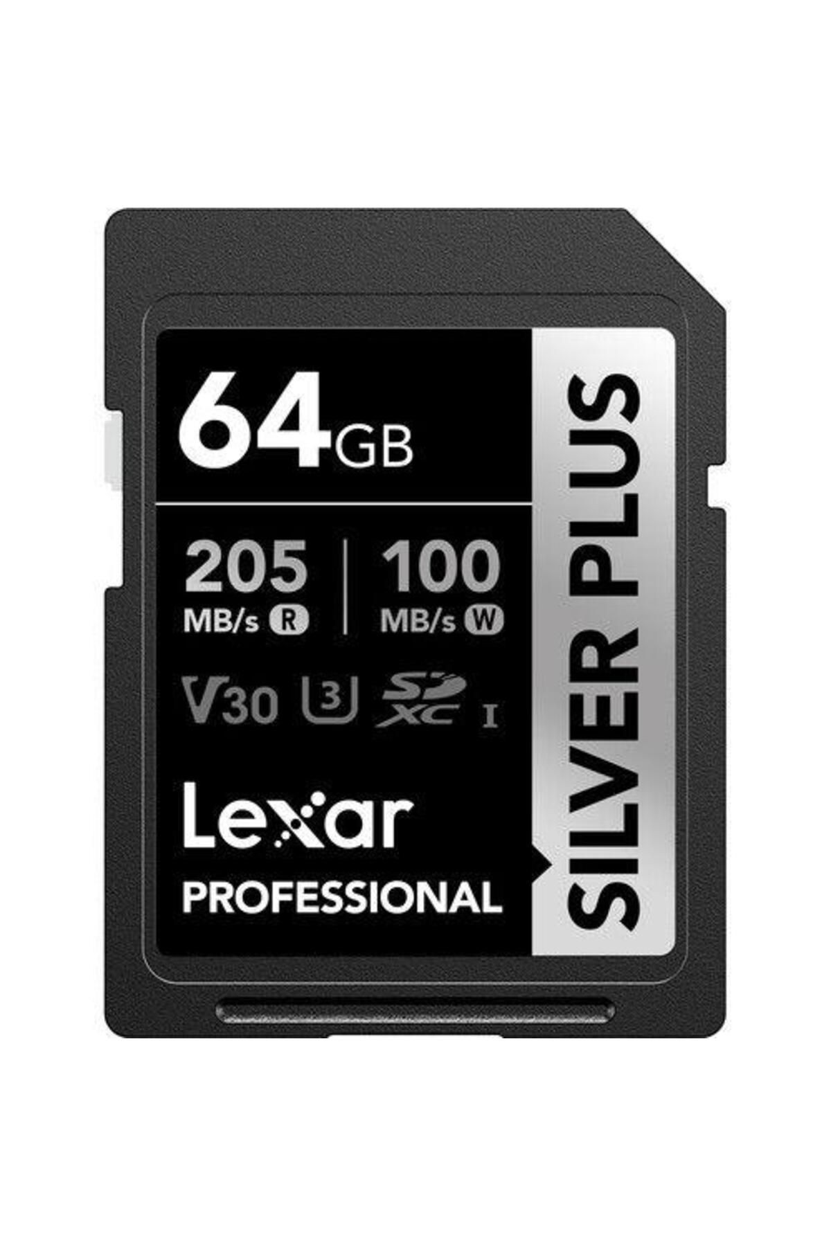 Professional 64gb 205 Mb/s Silver Plus Sdxc Hafıza Kartı