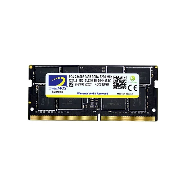 TwinMOS DDR4 16GB 3200MHz Notebook Ram (MDD416GB3200N)