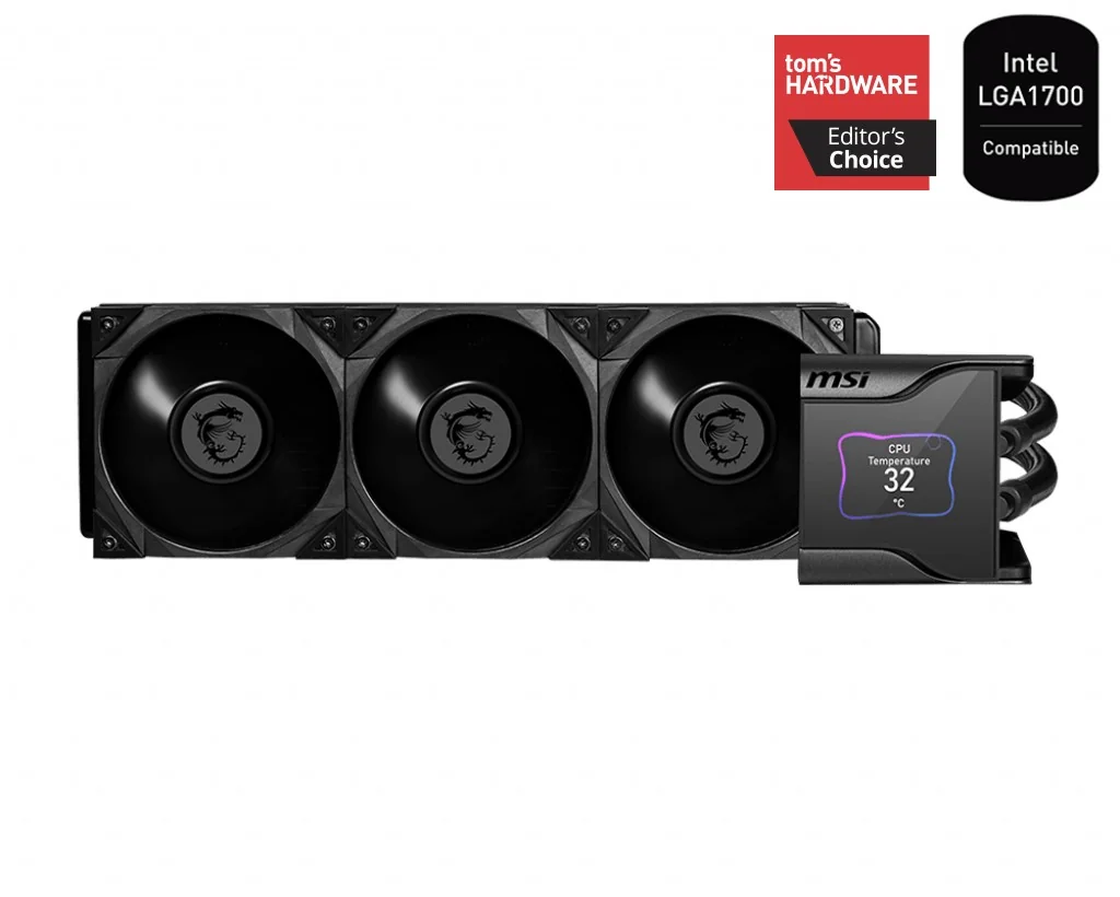 MSI Mpg Corelıquıd S360 360 mm Silent Argb 2.4" LCD Ekranlı Sıvı Işlemci Soğutucusu