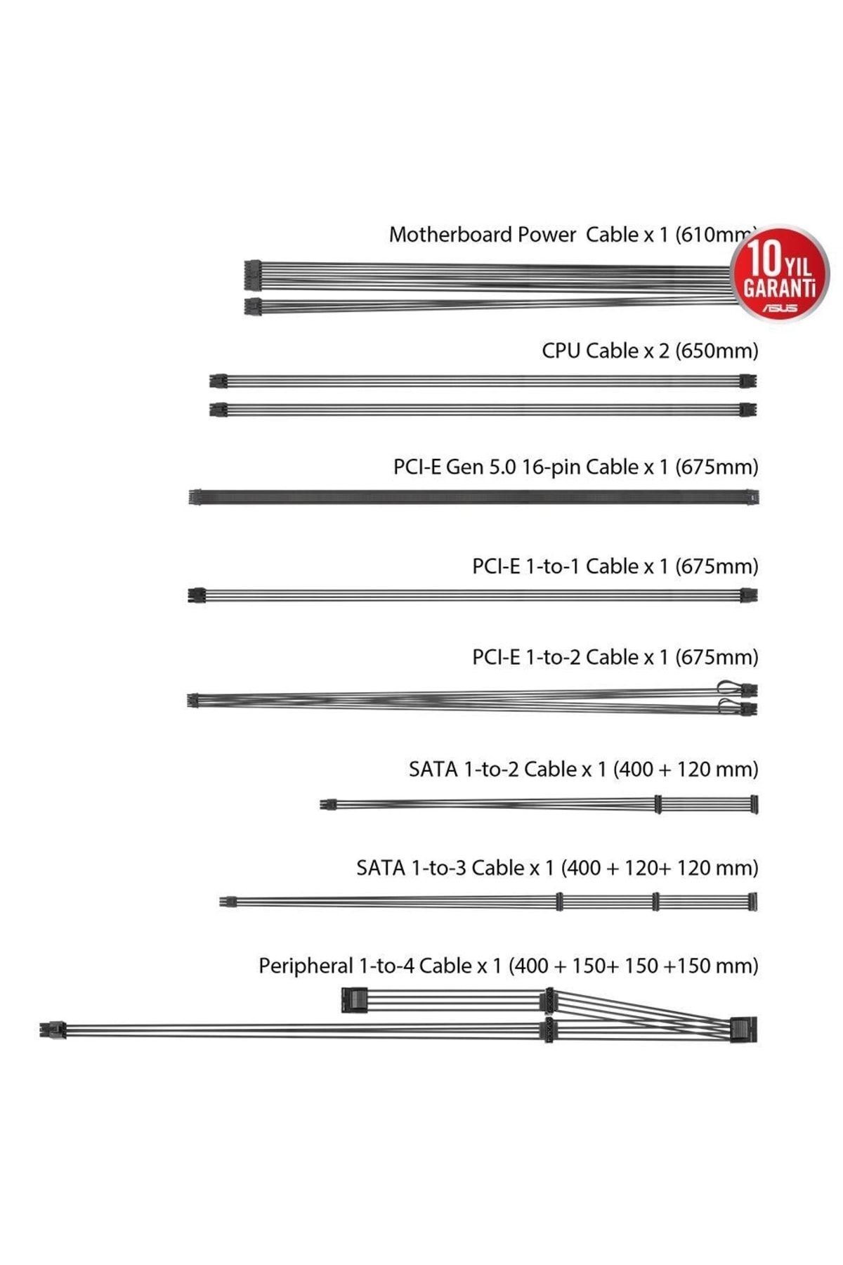 Tuf-gamıng-850g 850w 80 Gold Full Modüler Gaming (OYUNCU) Power Supply