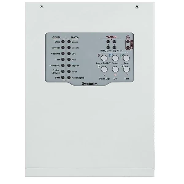 Teknim TFP-3122 Konvansiyonel 2 Bölgeli Yangın Alarm Paneli
