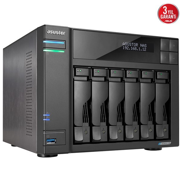Asustor AS6706T Intel N5105 6 Yuvalı (6X22TB Destegı) 8gb DDR4(16GB Ram Destegı) M.2 X4 Pcıe X1 2.5gbe X2 USB 3.2 X3