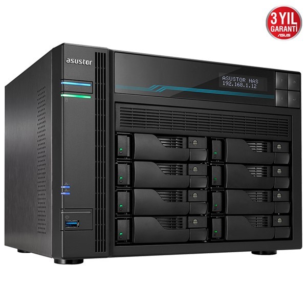 Asustor AS6508T 8 Slot Tower Nas I-2.1GHz Quad 8gb Ddr4 2x10GBE 2x2.5gbe
