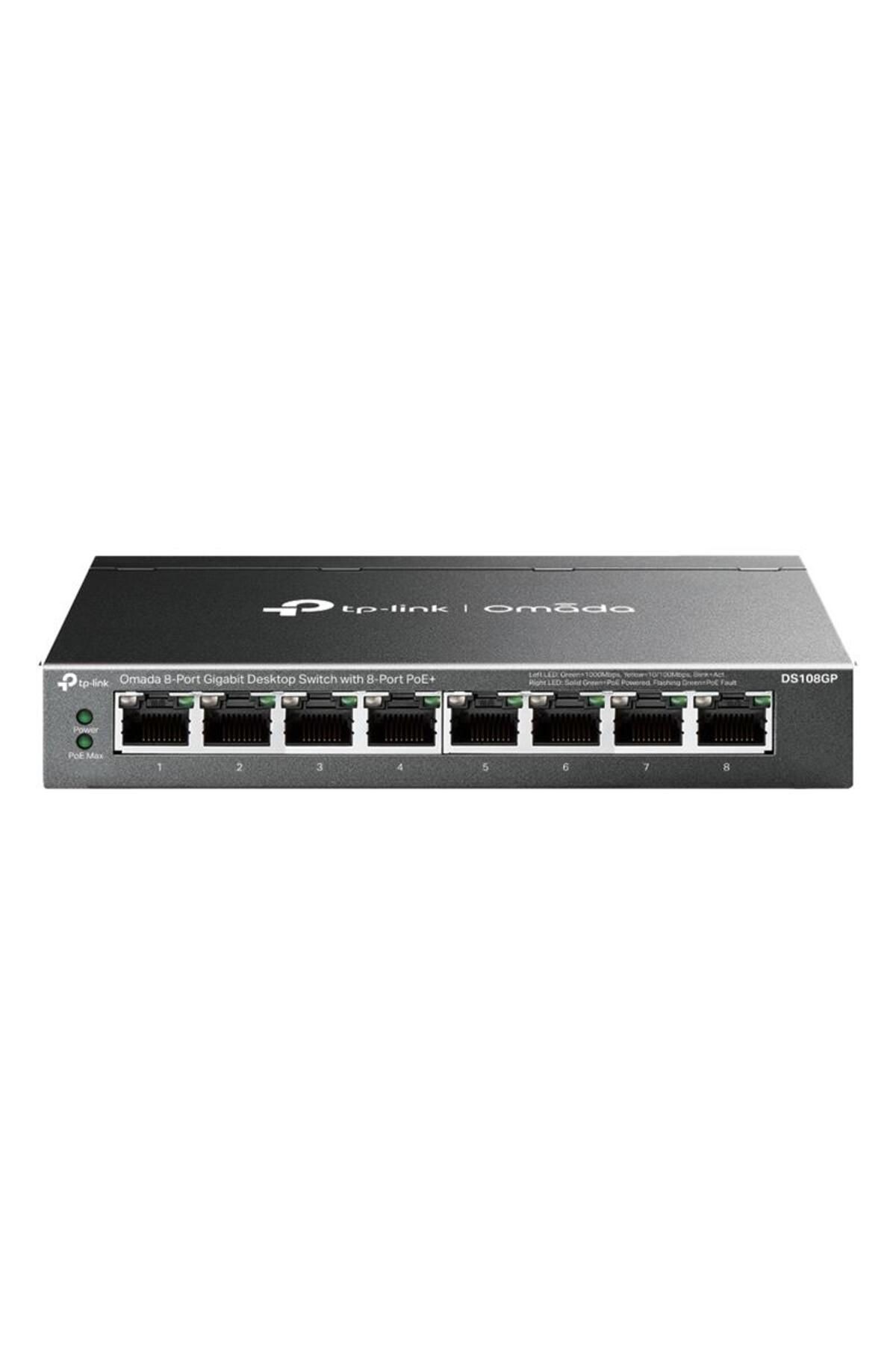 DS108GP 8 PORT GIGABIT + 8 PORT POE+ 65W YÖNETİLEMEZ RACKMOUNT SWITCH
