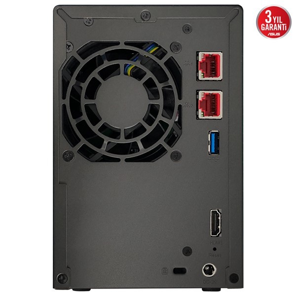 ASUSTOR AS6702T-4GB CELERON QC N5105 4GB RAM-2-diskli Nas Server (Disksiz)