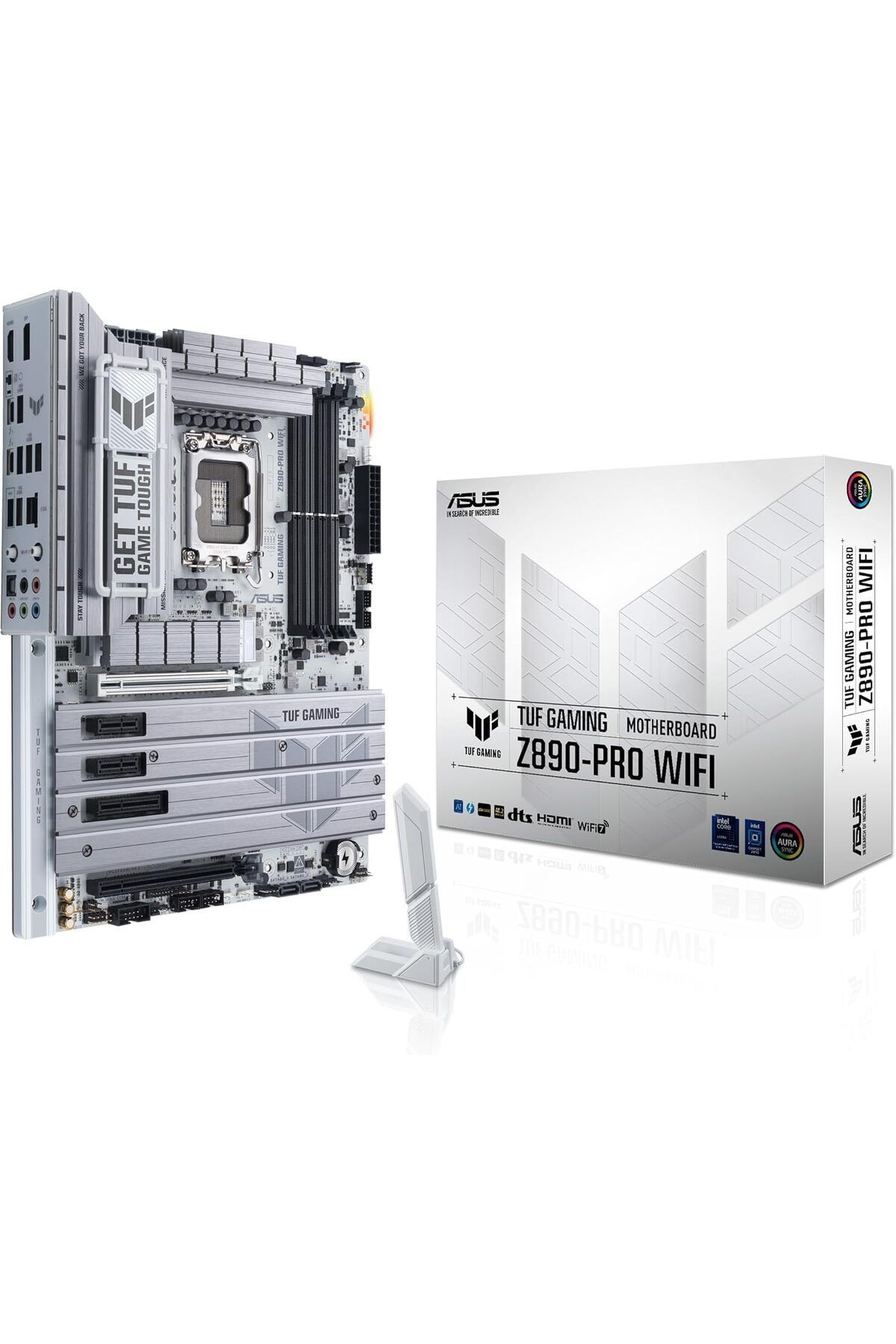 TUF GAMING Z890-PRO WIFI, Intel ATX Anakart, 16+1+2+1 Güç Aşamaları, DDR5 Yuvası, PCIe 5.0