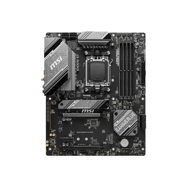 MSI MB B650 GAMING PLUS WIFI AM5 DDR5 6000MHZ(OC) HDMI DP 2xM.2 USB3.2 2.5G LAN WIFI 6E ATX