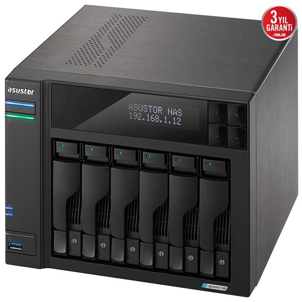 Asustor AS6706T Intel N5105 6 Yuvalı (6X22TB Destegı) 8gb DDR4(16GB Ram Destegı) M.2 X4 Pcıe X1 2.5gbe X2 USB 3.2 X3