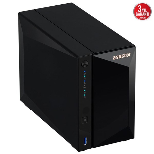 Asustor AS3302T V2 2 Slot Tower Nas 2gb Ddr4 Realtek 1.4 Quad
