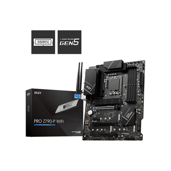 MSI PRO Z790-P WIFI SOKET 1700 DDR5 7000MHZ(OC) PCI-E Gen5 M.2 USB3.2 DP HDMI 1x2.5G LAN WI-FI 6E ATX Anakart