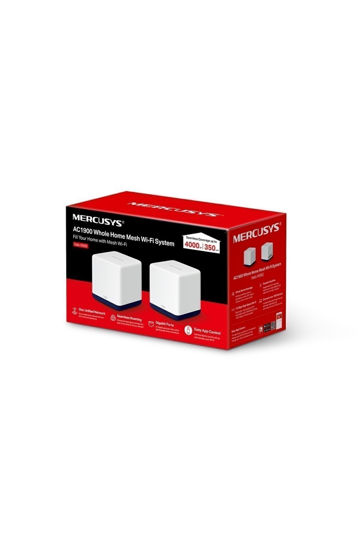 Halo H50G(2-pack) Çift Bantlı Ac1900 Tüm Ev Mesh Wi-fi Sistemi
