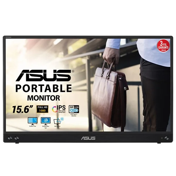 Asus Zenscreen MB16ACV 15.6" 60Hz 5ms (Usb Type-C) Mat Ekran Taşınabilir USB Monitör