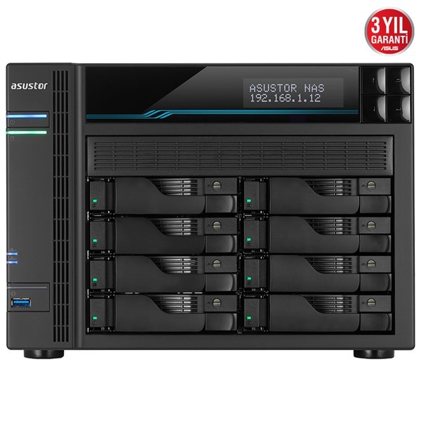 Asustor AS6508T 8 Slot Tower Nas I-2.1GHz Quad 8gb Ddr4 2x10GBE 2x2.5gbe