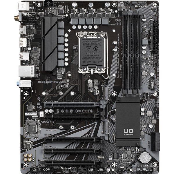 GIGABYTE B660 DS3H AX WIFI-6E DDR4 HDMI DP PCIe 16X v4.0 1700p ATX