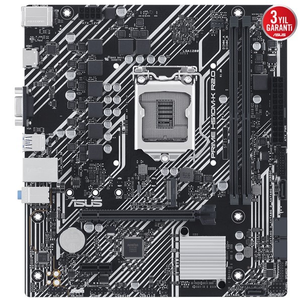 Asus Prıme H510M-K R2.0 Intel H470 Lga1200 DDR4 3200 Hdmı Vga M2 Usb3.2 Matx (Prıme H510M-K R2.0) Anakart