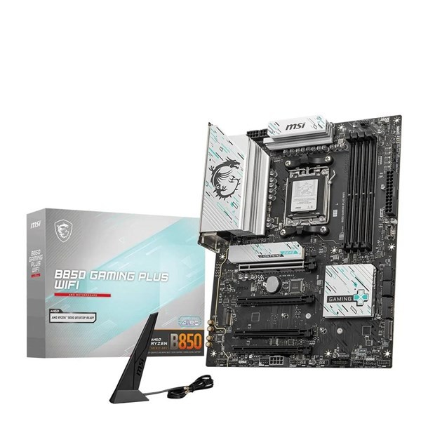 Msı MB B850 Gamıng Plus Wıfı Am5 Ddr5 8200MHZ(OC) Dp 3x M.2 USB 10GBS 5g Lan Wı-Fı 7 Atx