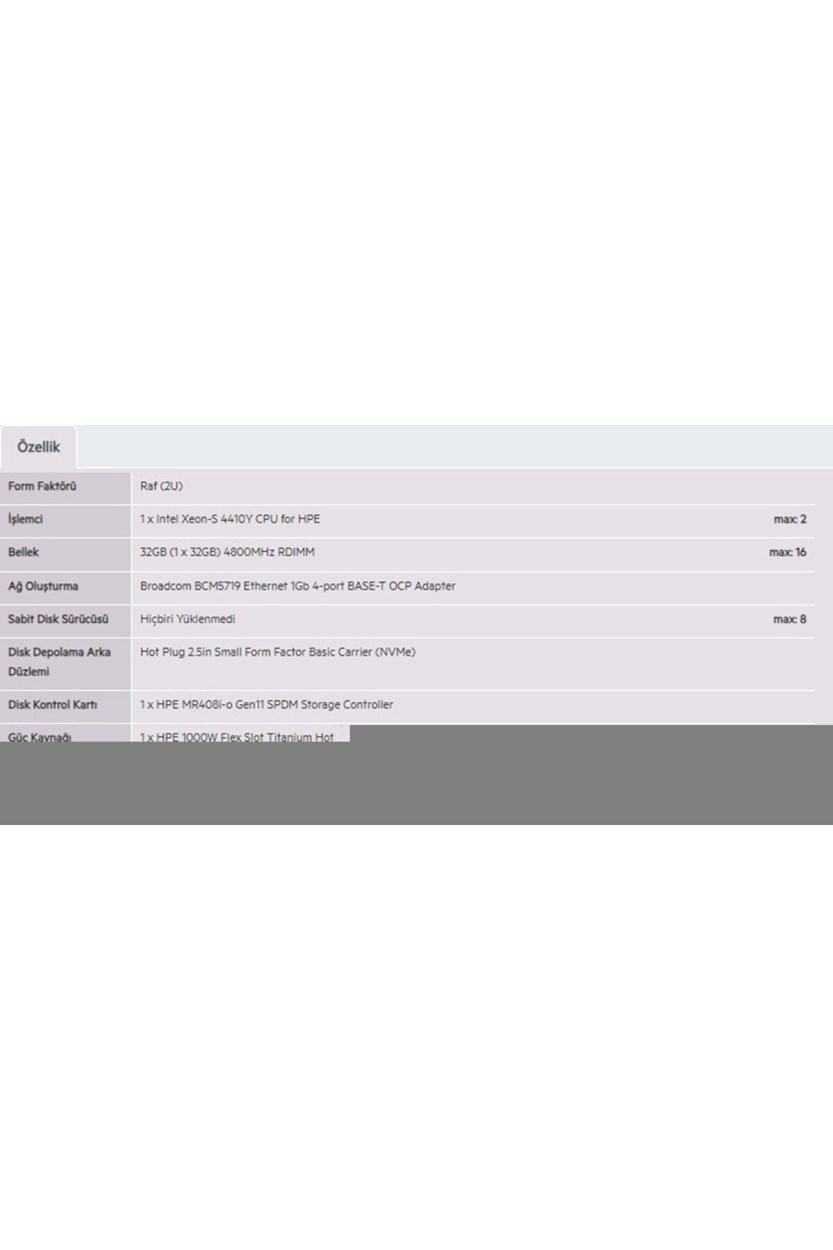 DL380 Gen11 5416S-32GB-Disk Yok-2U (P52561)