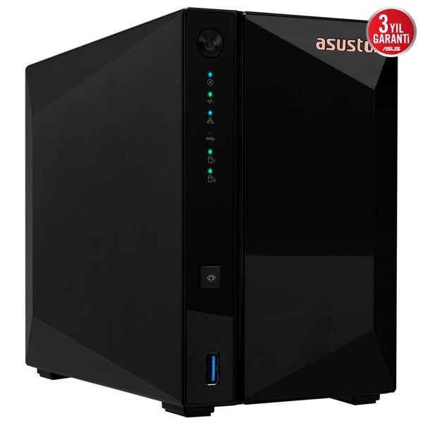 Asustor AS3302T V2 2 Slot Tower Nas 2gb Ddr4 Realtek 1.4 Quad