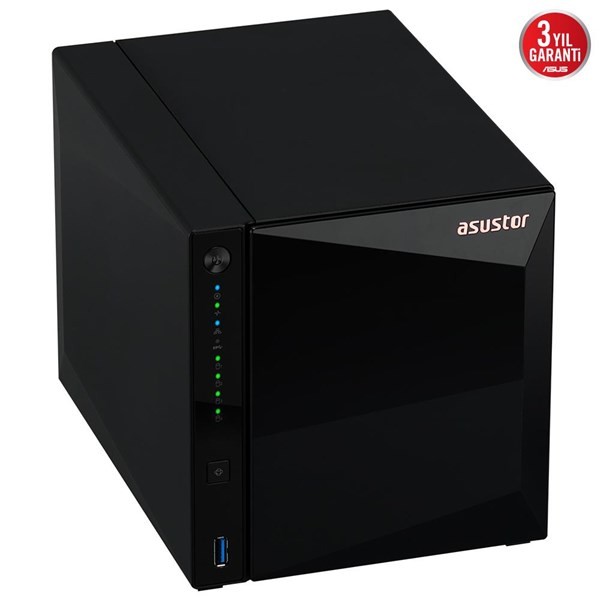 Asustor AS3304T V2 Realtek Qc-2gb Ram-4-Diskli Nas Sunucu (Disksiz)