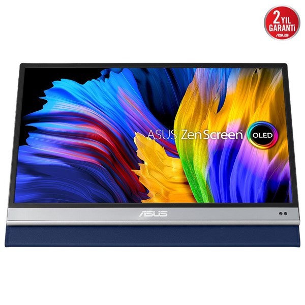 Asus Zenscreen MQ13AH 13.3 OLED  1920X1080 1ms 400CD Mini-Hdmı Usb-C 3yıl Parlak Ekran, Eyecare Taşınabilir USB Monıtor