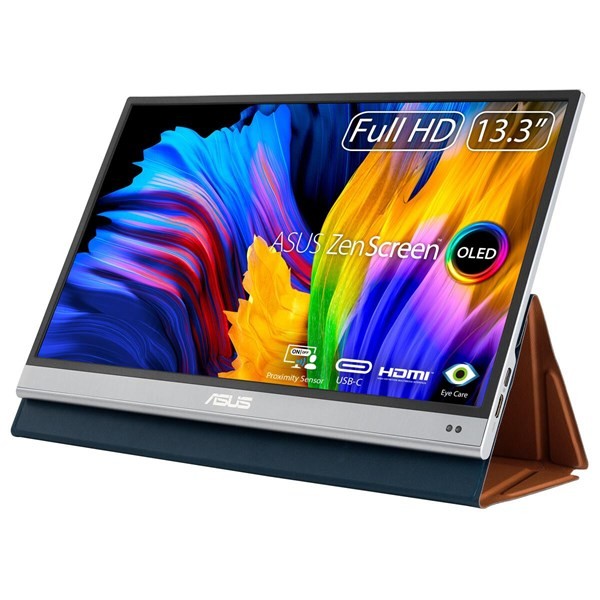 Asus Zenscreen MQ13AH 13.3 OLED  1920X1080 1ms 400CD Mini-Hdmı Usb-C 3yıl Parlak Ekran, Eyecare Taşınabilir USB Monıtor
