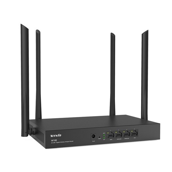 Tenda W18E 4port 128MB Kablosuz (Wlan) Router (80 Kullanıcıya Kadar Vpn)
