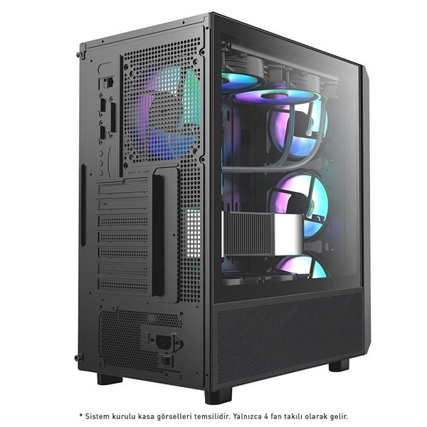 Powerboost 850W 80+ Bronze PB-P3602BB Gamıng Mıd-Tower Pc Kasası
