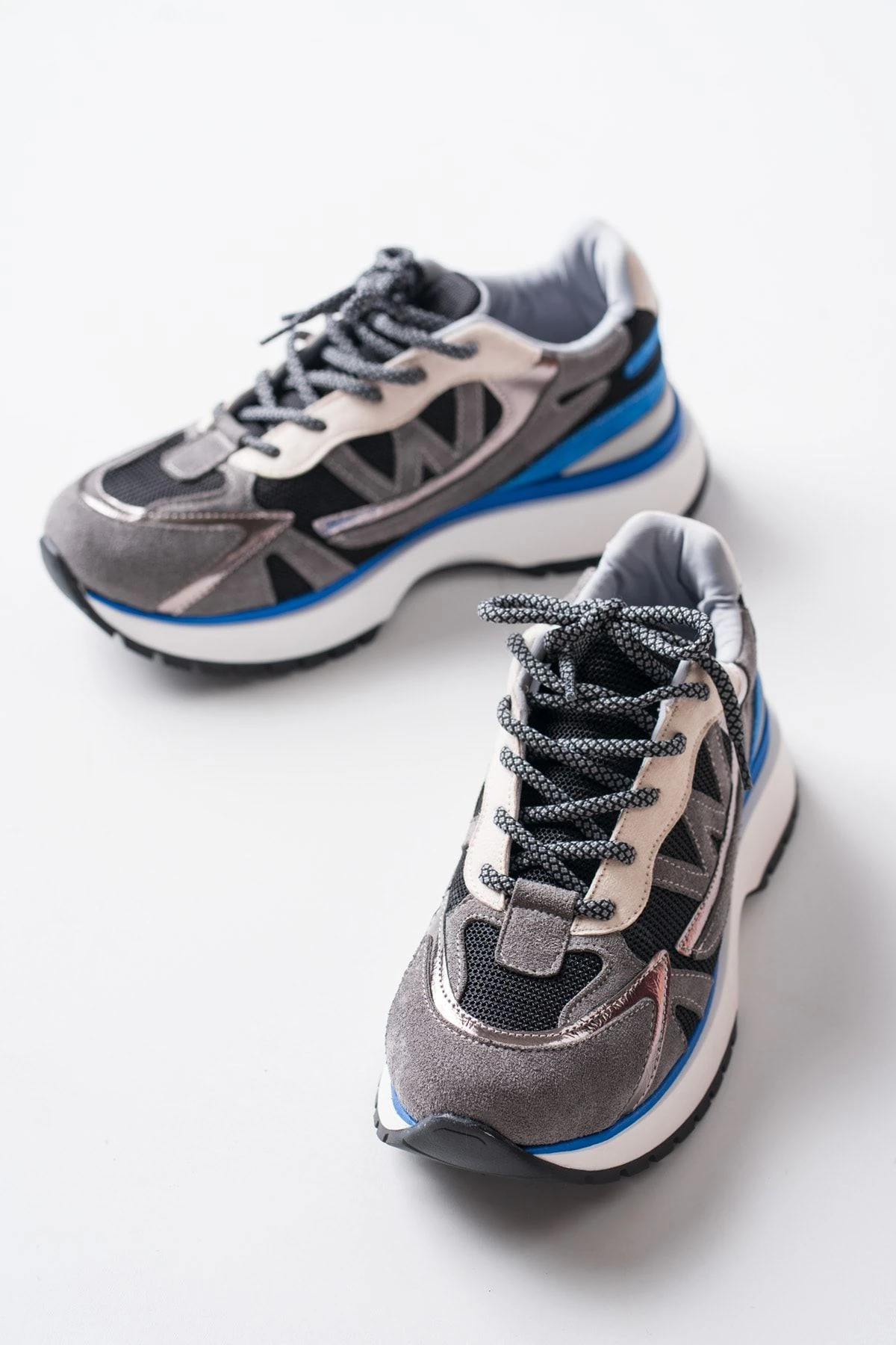 Bej Mix Renkli Premium Sneaker Günlük Şık Tarz Kadın Spor Ayakkabı